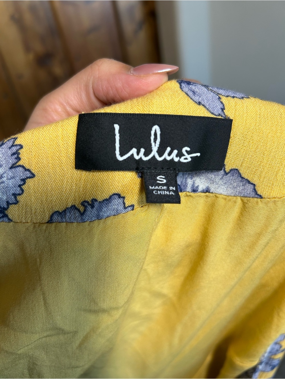 Lulu's Yellow Floral Button-Front Midi Dress - Picture 6 of 7